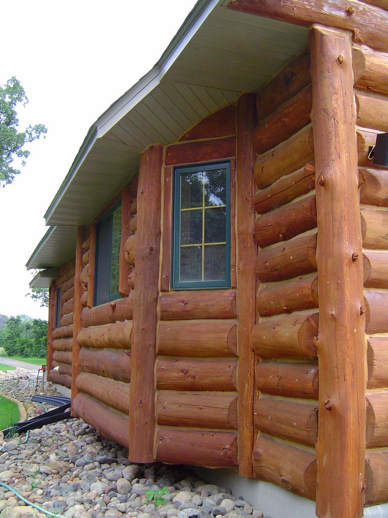 Majestic Log Homes | 763-263-3050 | Log Home Restoration, Log Mantels ...